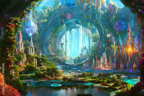Crystal Dreamscape: A Surreal World of Beauty and Wonder with Generative AI 