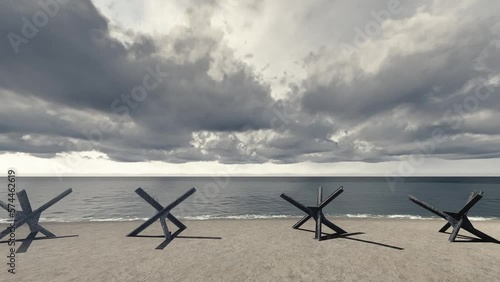 Omaha Beach The Normandy  3D Video Animation