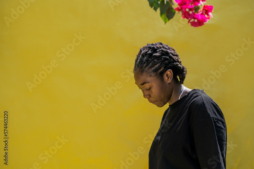 Portrait of a young queer masculine woman