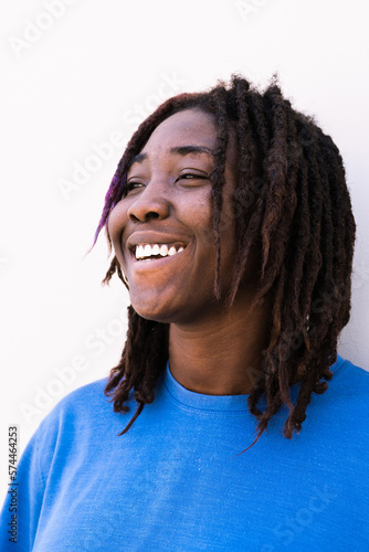 Portrait of a queer masculine black woman