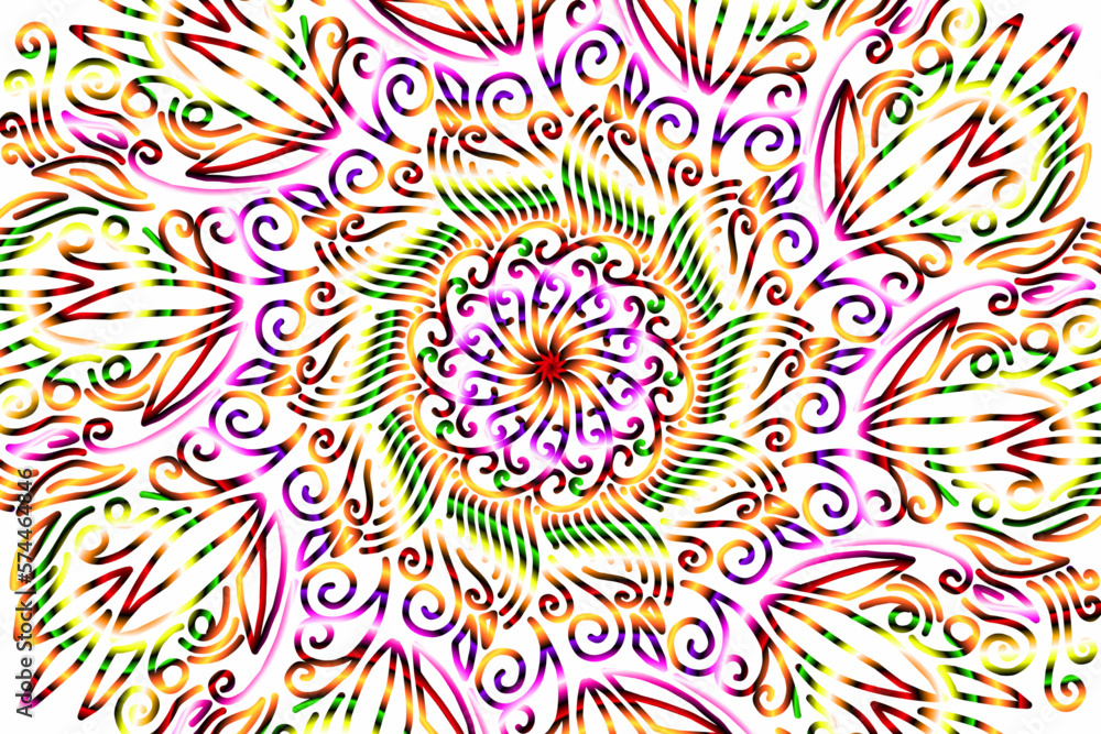 Beautiful caleidoscope symmetrical colourful gradient flowers line art of traditional abstract symbol batik dayak ornament design template elements
Beautiful caleidoscope symmetrical colourful gradient flowers line art of traditional abstract symbol batik dayak ornament design template elements