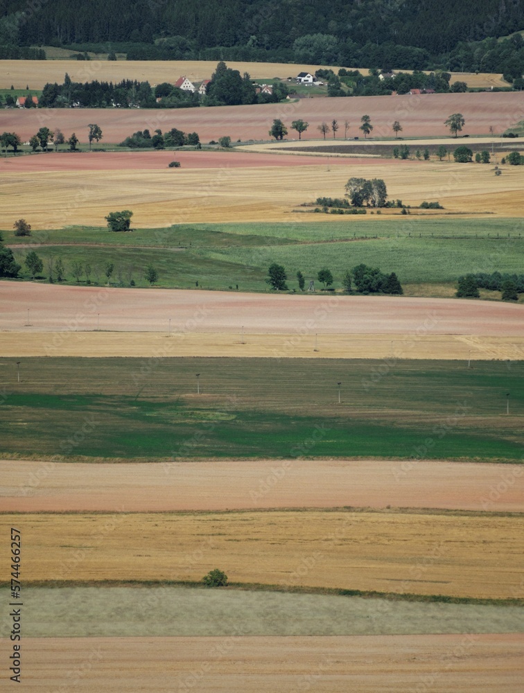 Obraz premium landscape with fields and hills