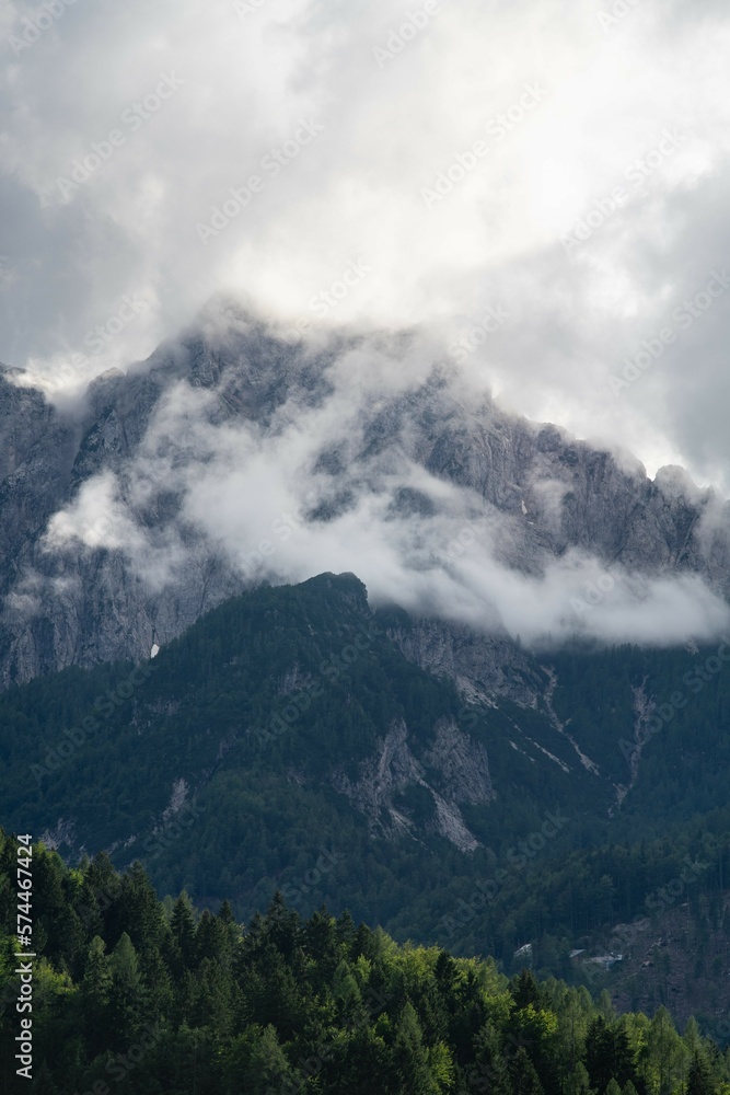 mountain landscape in triglav national park 