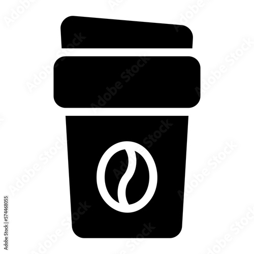coffee glyph icon