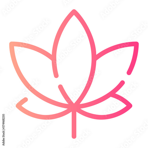 Marijuana gradient icon