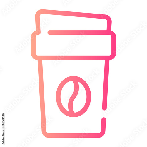 coffee gradient icon