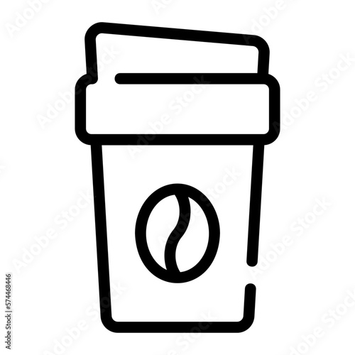 coffee line icon