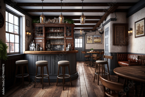 Rustic pub and bar 