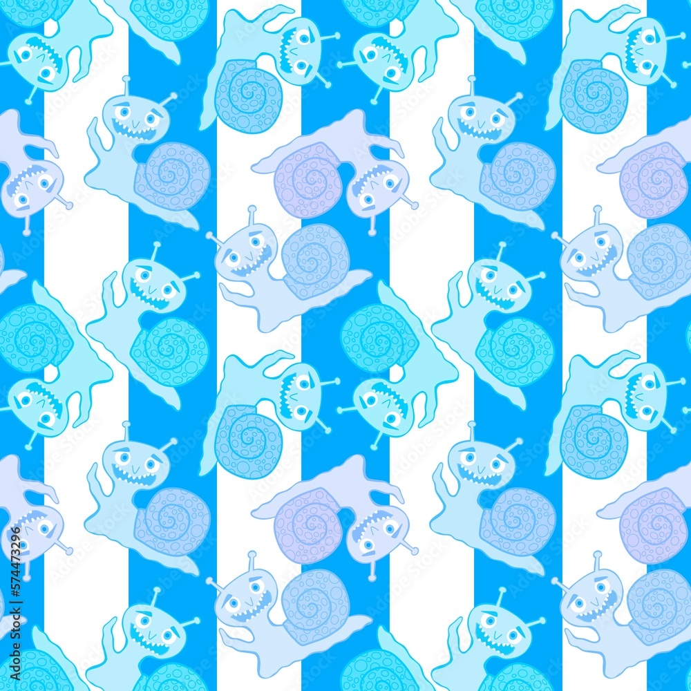 Cartoon animals seamless cute snails pattern for kids clothes print and wrapping paper and fabrics and linens Cartoon animals seamless cute snails pattern for kids clothes print and wrapping paper and fabrics and linens