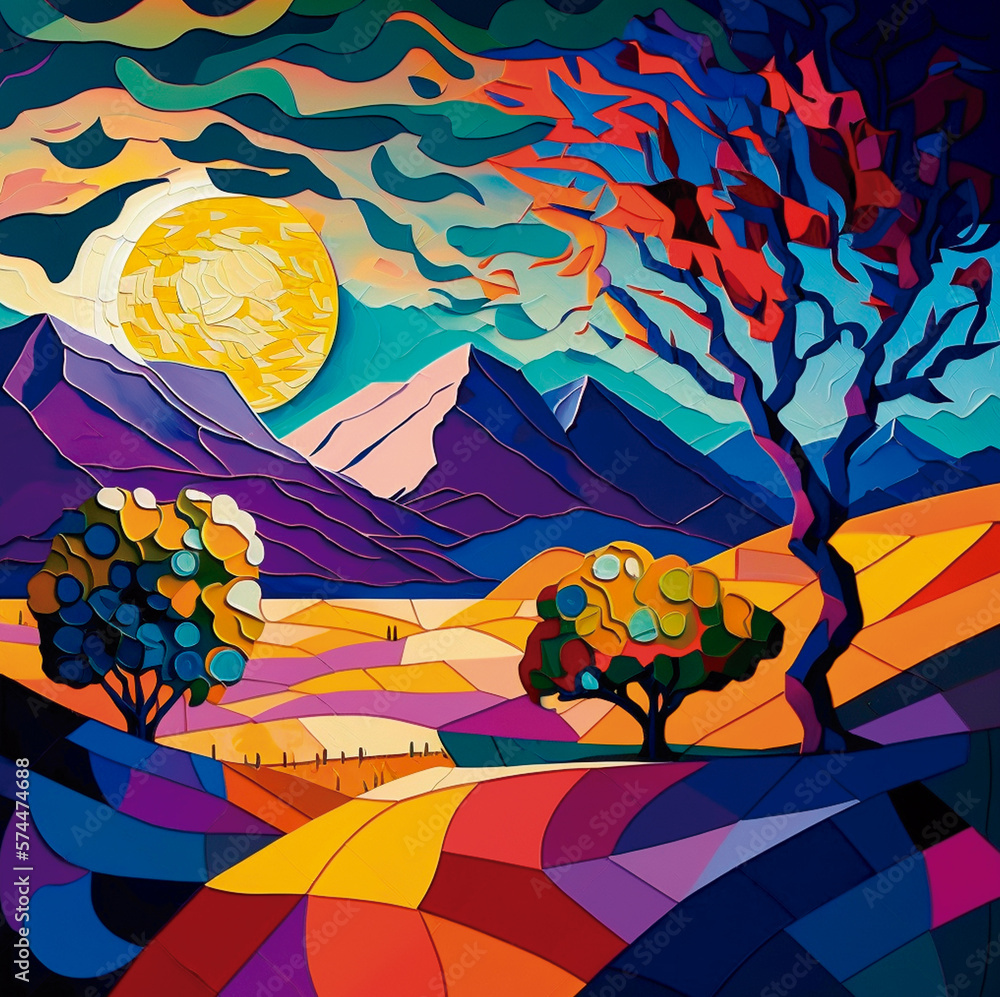 painting artist colors retelling inspiration illustration artificial intelligence