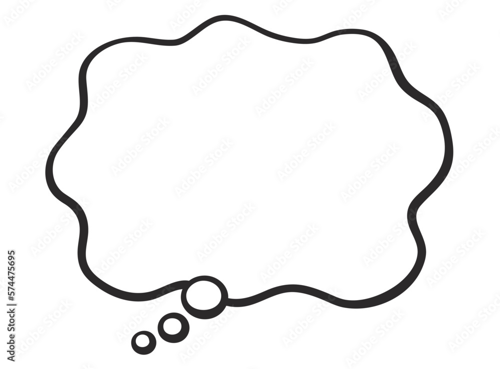 手書き風のシンプルな吹き出し
手書き風のシンプルな吹き出し