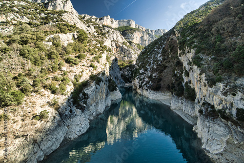 Canyon Gorges du Verdon in the Provence-Alpes-Côte d'Azur region, France