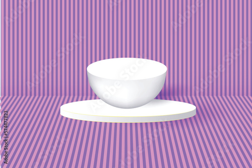 geometric circle pedestal podium background design