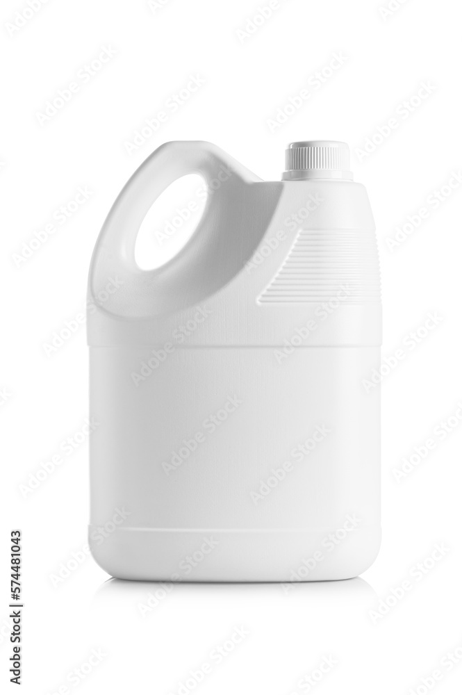 White plastic container on white background. White plastic container on white background.