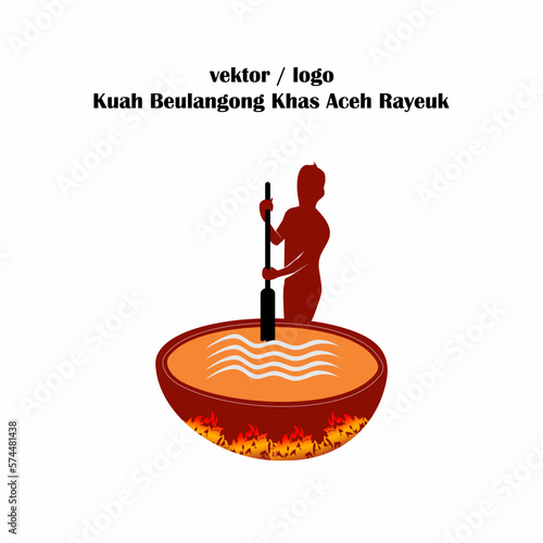 vektor kari kambing khas aceh .indonesia