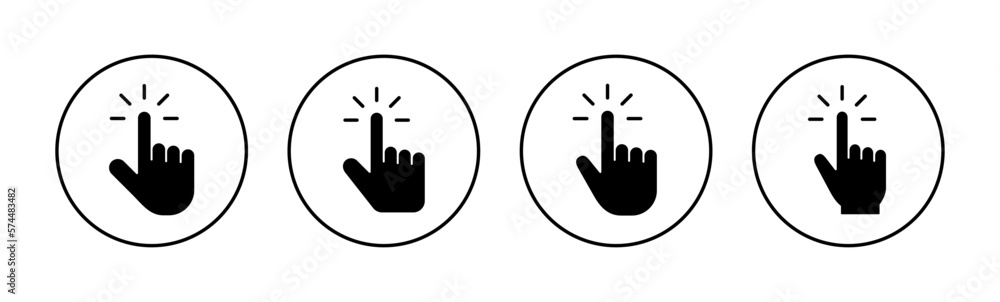 Hand cursor icon vector for web and mobile app. cursor sign and symbol. hand cursor icon clik Hand cursor icon vector for web and mobile app. cursor sign and symbol. hand cursor icon clik