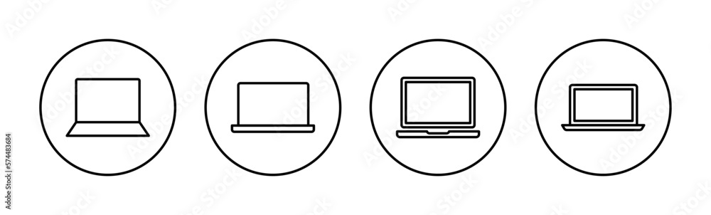 Laptop icon vector for web and mobile app. computer sign and symbol Laptop icon vector for web and mobile app. computer sign and symbol