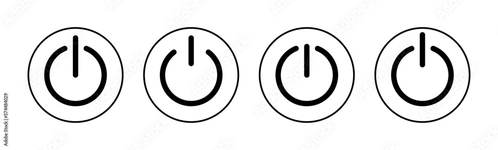 Power icon vector for web and mobile app. Power Switch sign and symbol. Electric power Power icon vector for web and mobile app. Power Switch sign and symbol. Electric power