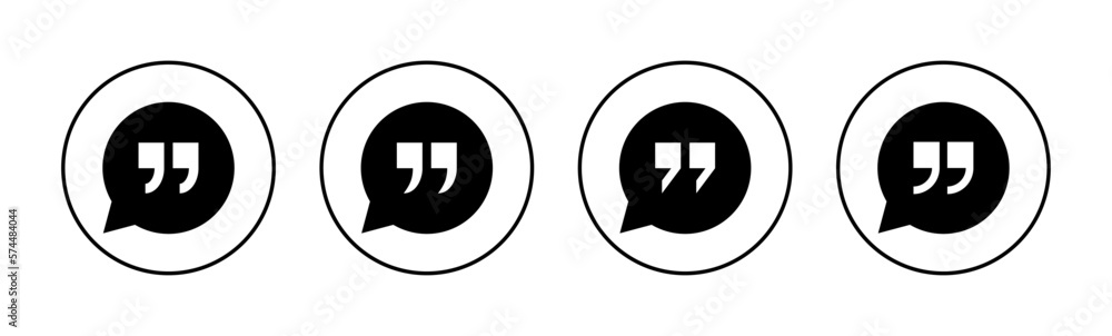 Quote icon vector for web and mobile app. Quotation mark sign and symbol Quote icon vector for web and mobile app. Quotation mark sign and symbol