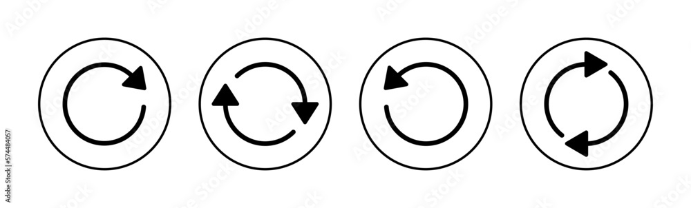 Refresh icon vector for web and mobile app. Reload sign and symbol. Update icon. Refresh icon vector for web and mobile app. Reload sign and symbol. Update icon.