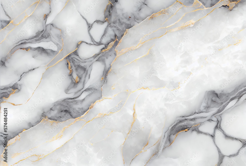 White marble with gold and grey veins surface abstract background. Decorative acrylic paint pouring rock marble texture. Horizontal natural grey and gold abstract pattern. White marble with gold and grey veins surface abstract background. Decorative acrylic paint pouring rock marble texture. Horizontal natural grey and gold abstract pattern.