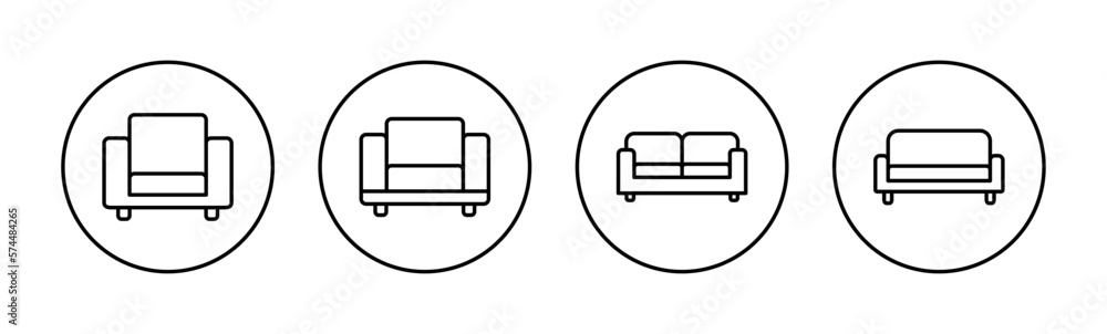 Sofa icon vector for web and mobile app. sofa sign and symbol. furniture icon Sofa icon vector for web and mobile app. sofa sign and symbol. furniture icon