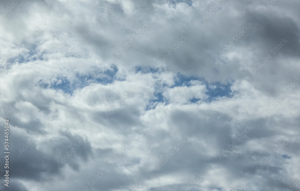 Fototapeta premium Blue sky with clouds. Background