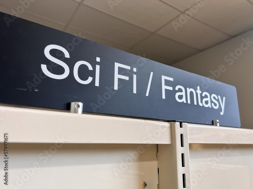 Sci Fi Science Fiction and Fantasy sign