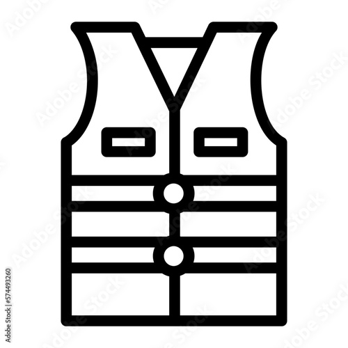 high visibility vest icon 