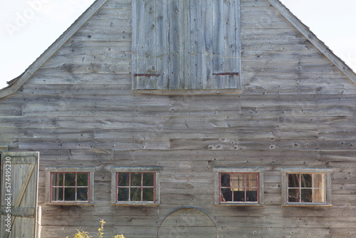 Abandoned wooden vintage Vermont barn