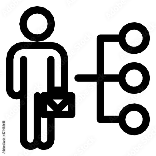 This a Bussines Icons Outline Black Style