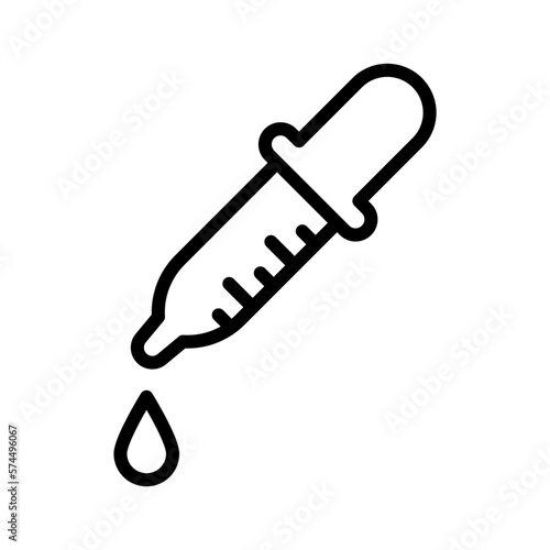 Icono de cuentagotas. Gotero. Ilustración vectorial