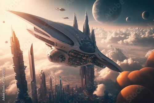 An Unforgettable Voyage to the City in the Sky Generative AI 