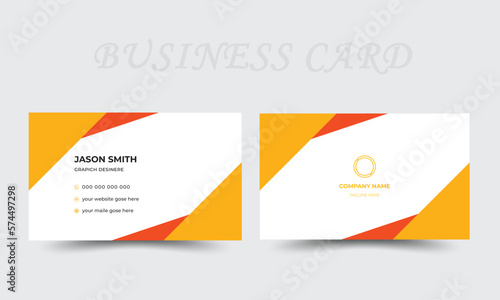  Business Card Design, Modern Business Card Template Design,double sided business card template modern and clean style,Portrait and landscape orientation 