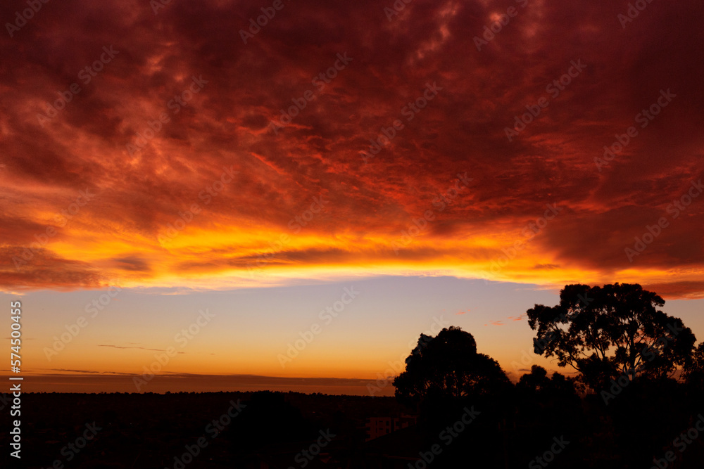 Fototapeta premium sunset before storm