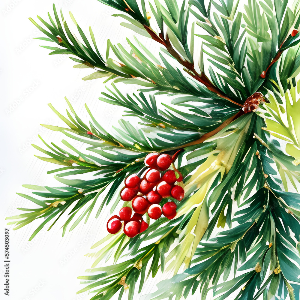 Fototapeta premium Holly and Pine