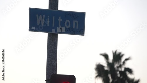 Wilton Avenue street sign - Hollywood photo