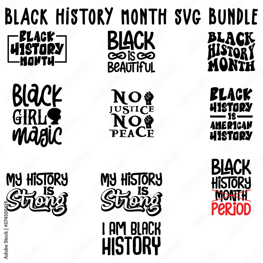 Black History Month SVG Huge Bundle