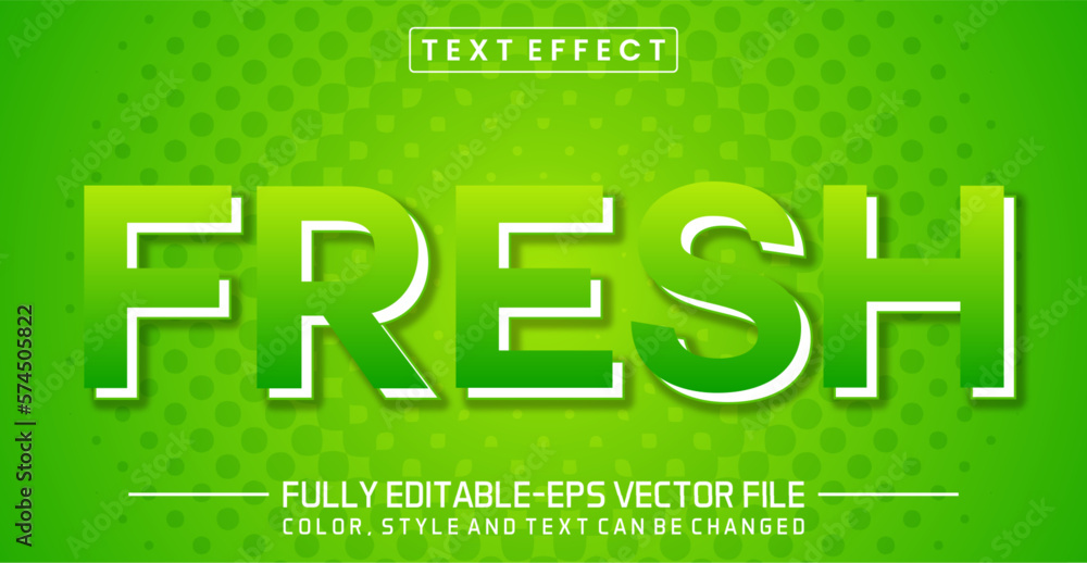 Fototapeta premium Fresh text editable style effect