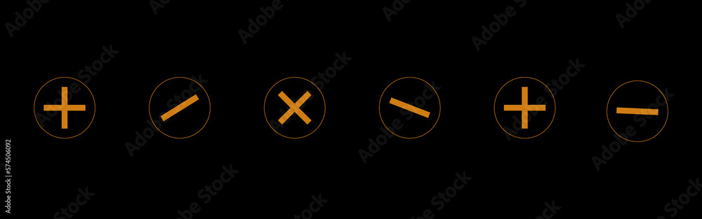 Obraz premium Plus and minus symbol design