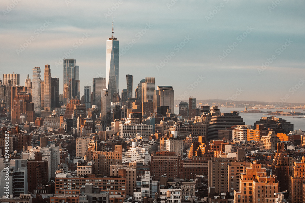 Fototapeta premium New York, USA: Manhattan city skyline