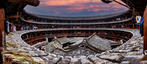 Canvas Print Fujian tulou