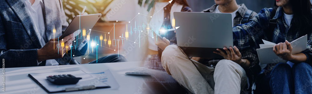 Hand of Businessman or trader is showing a growing virtual hologram stock on smartphone, planning and strategy, Stock market, Business growth, progress or success concept. invest in trading. Hand of Businessman or trader is showing a growing virtual hologram stock on smartphone, planning and strategy, Stock market, Business growth, progress or success concept. invest in trading.