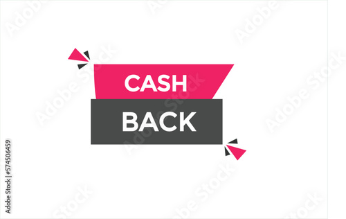 cash back button vectors.sign label speech bubble cash back 