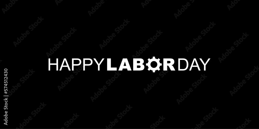 Happy Labor Day Sign for Icon Symbol, Art Illustration, Poster, Banner, Website or Graphic Design Element. Vector Illustration Happy Labor Day Sign for Icon Symbol, Art Illustration, Poster, Banner, Website or Graphic Design Element. Vector Illustration