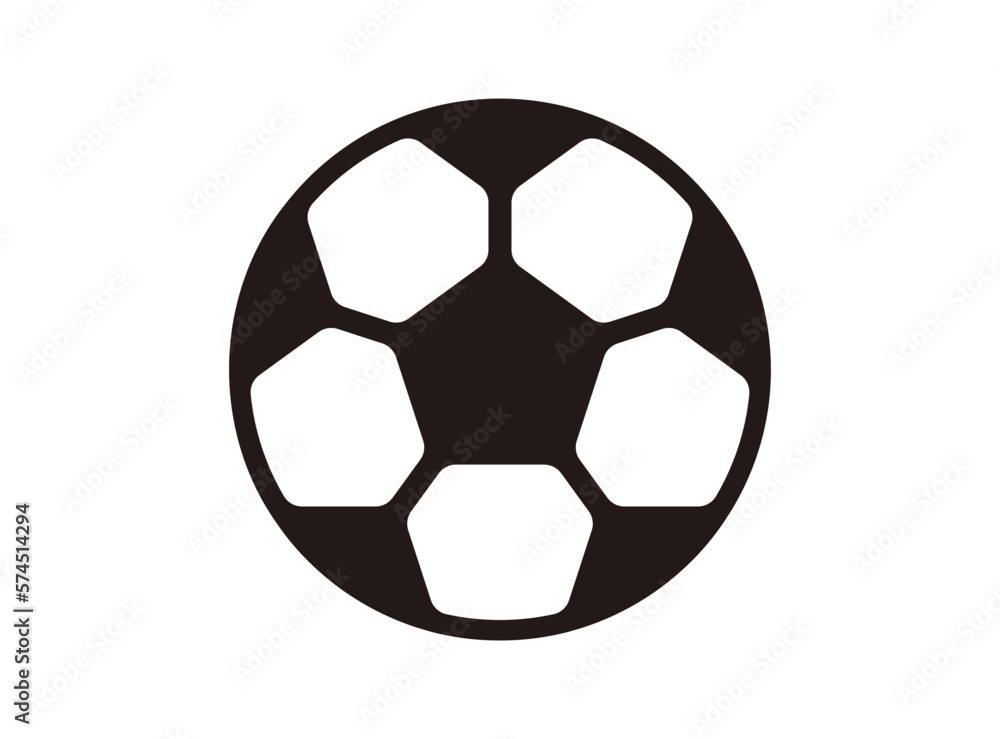 Fototapeta premium サッカーボール アイコン ベクターイラスト