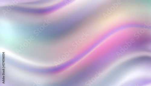 Smooth Silky Satin Fabric in Blurred Wavy Motion Illustration, Generative AI
