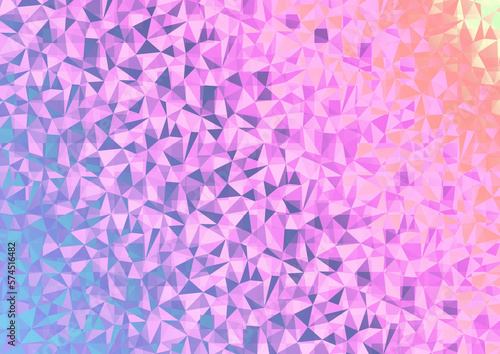 キラキラしたモザイク風グラスの模様　背景　素材