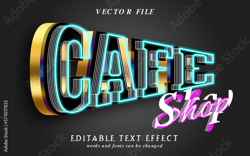 Wallpaper Mural cafe text effect Torontodigital.ca