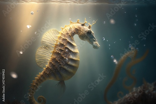 Dancing in the Current: Observing a Swaying Seahorse's Long Tail
